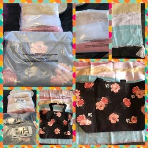BNWT Victoria’s Secret Weekender & Blanket Bundle